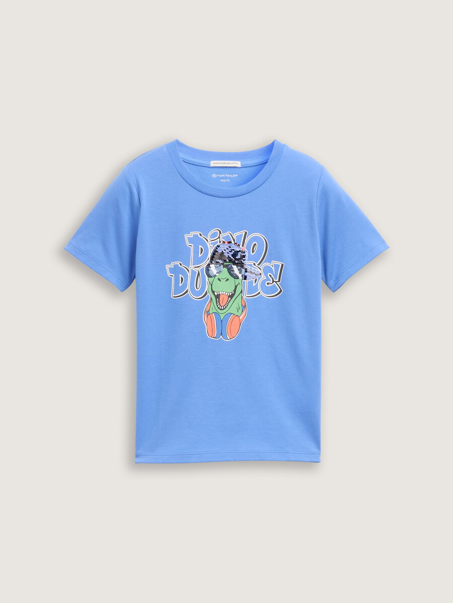 camiseta con lentejuelas reversibles
