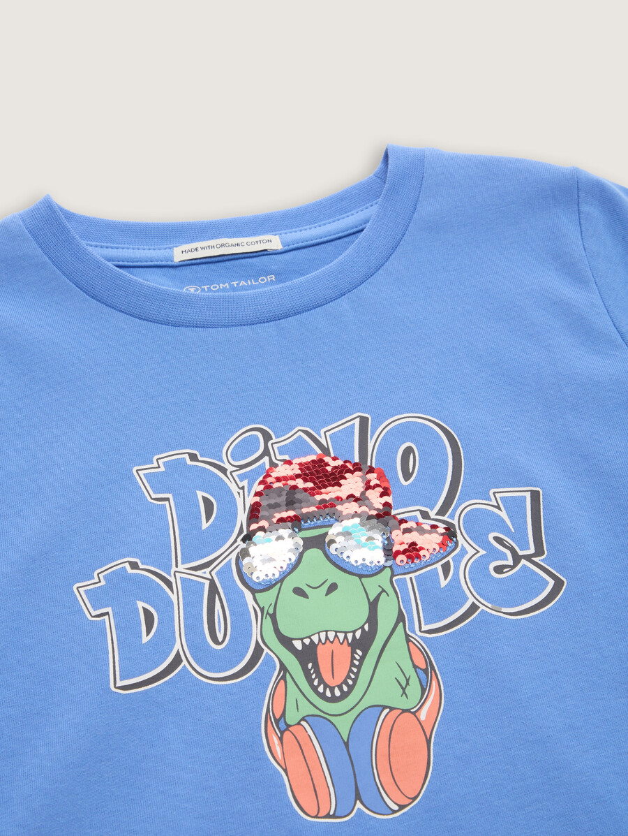 camiseta con lentejuelas reversibles