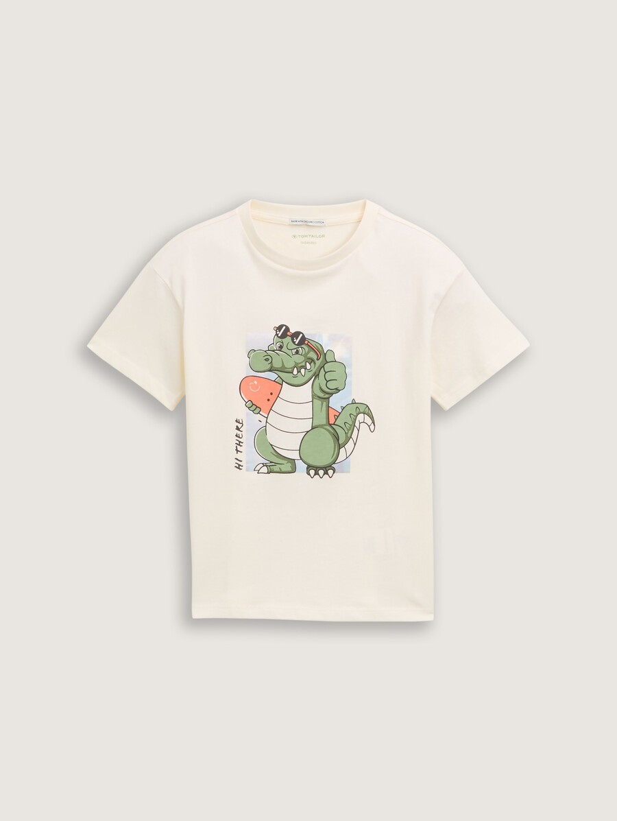camiseta oversize con estampado