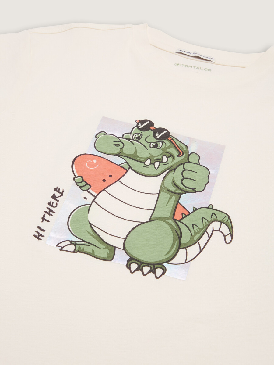 camiseta oversize con estampado