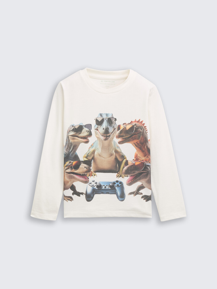 camisa de manga larga con estampado