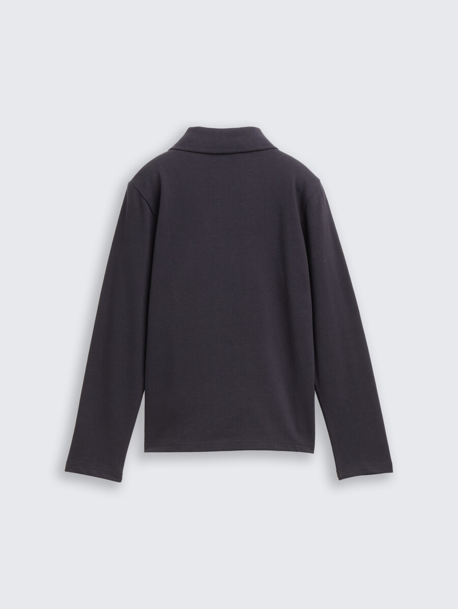 polo de manga larga con bordado