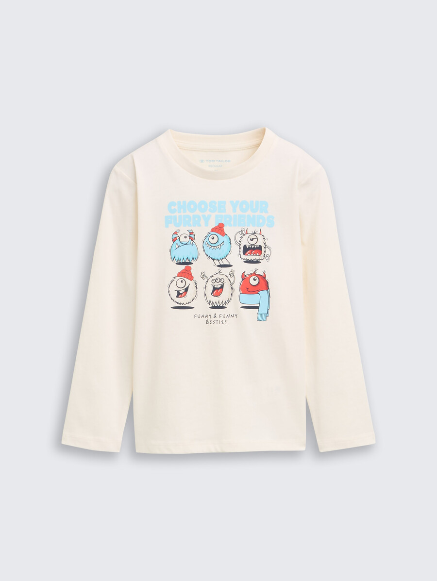camisa de manga larga con estampado