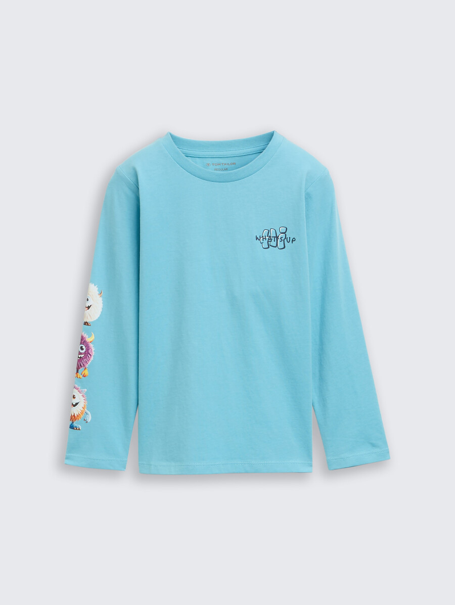 camisa de manga larga con estampado