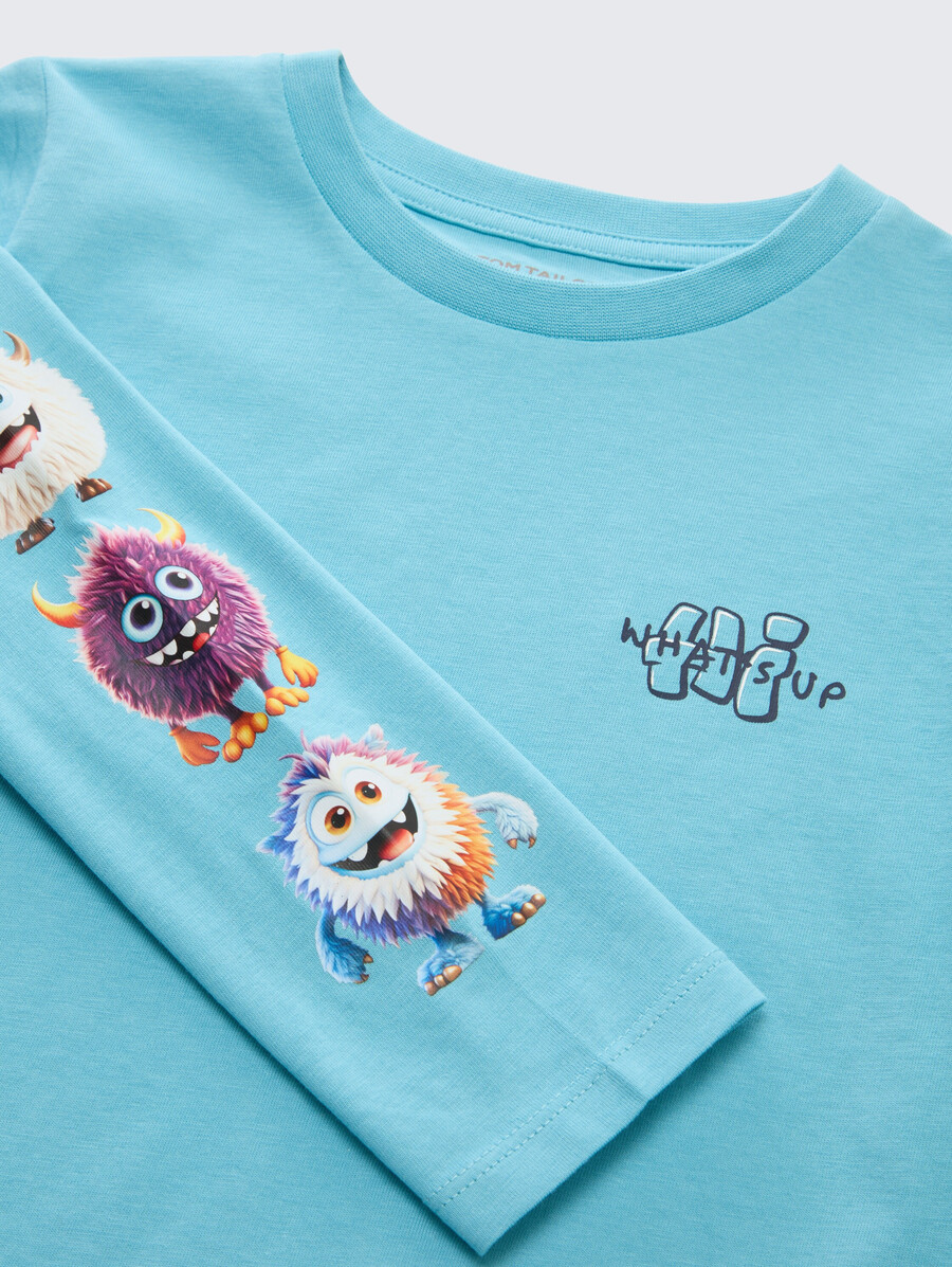 camisa de manga larga con estampado
