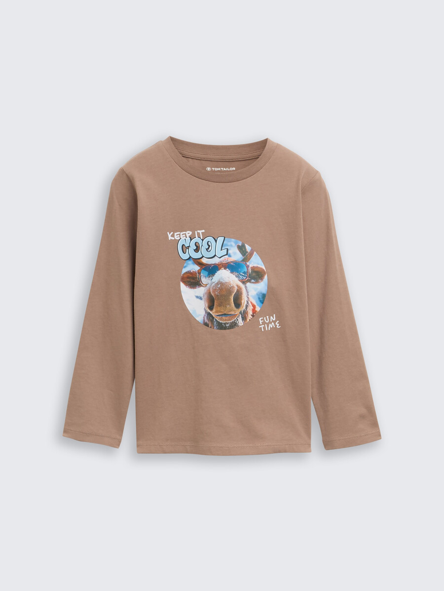 camisa de manga larga con estampado