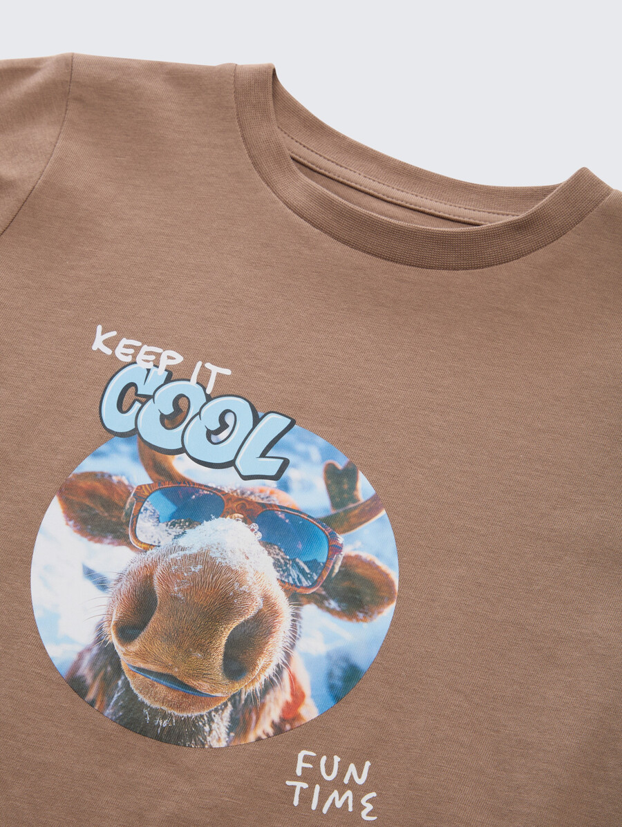camisa de manga larga con estampado