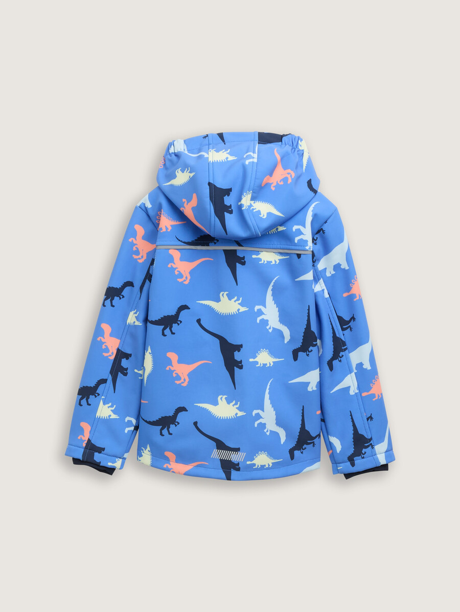 chaqueta softshell con estampado integral