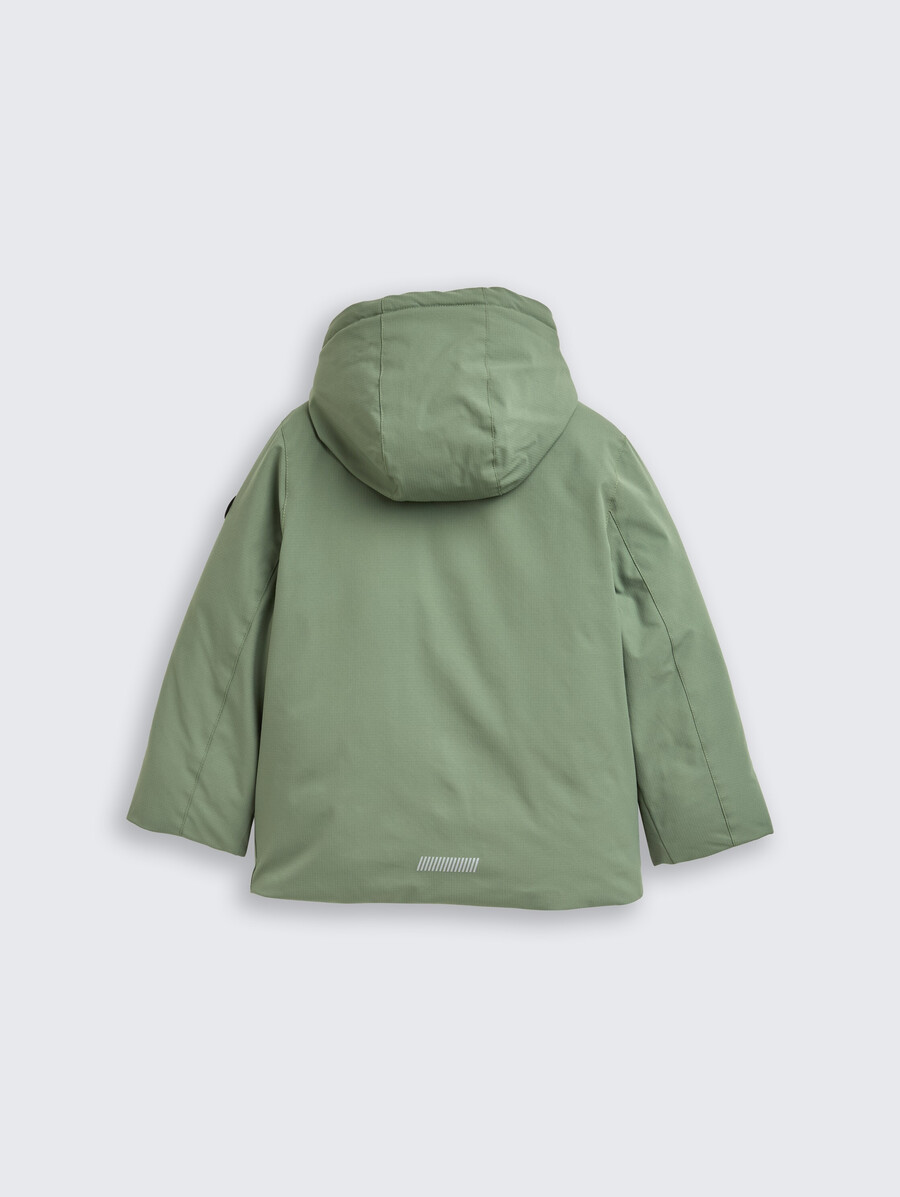 parka ártica con capucha
