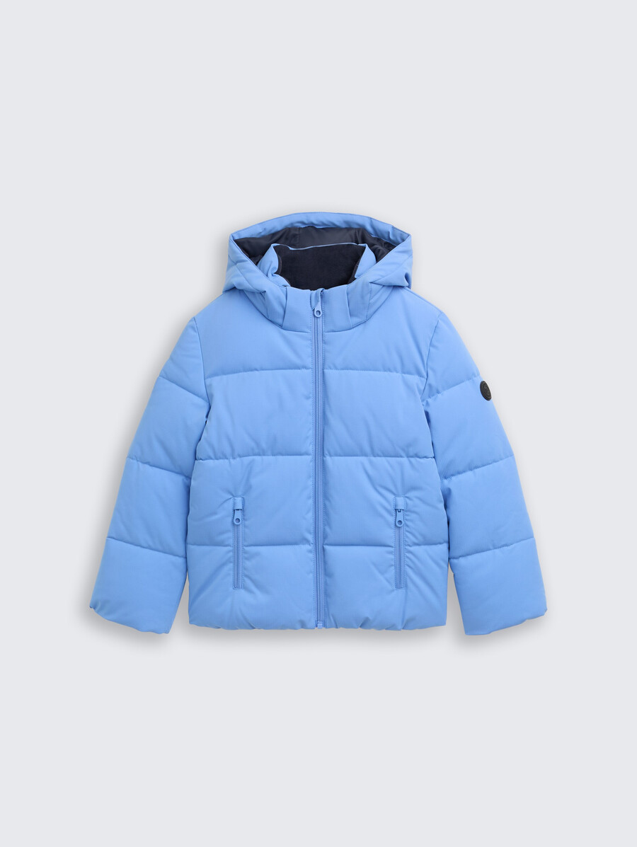 chaqueta acolchada con capucha desmontable