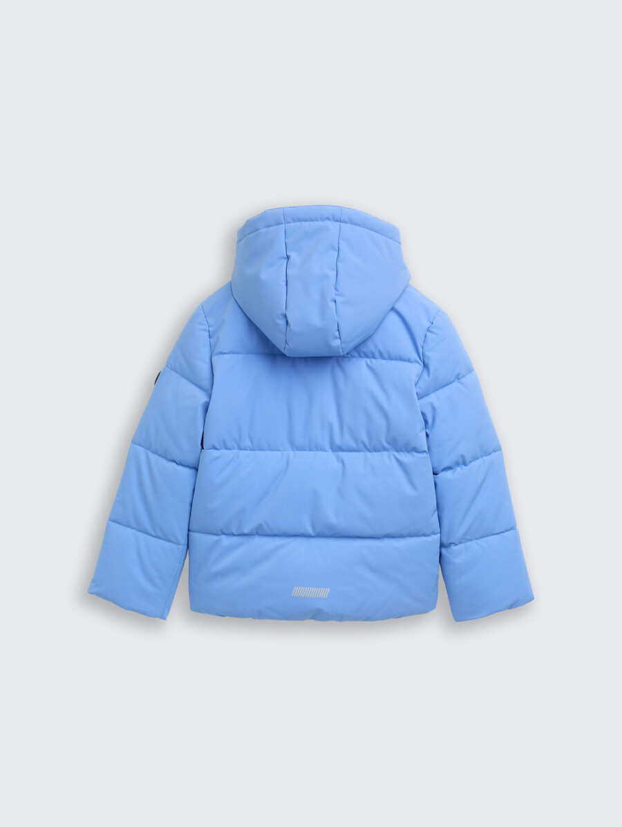 chaqueta acolchada con capucha desmontable