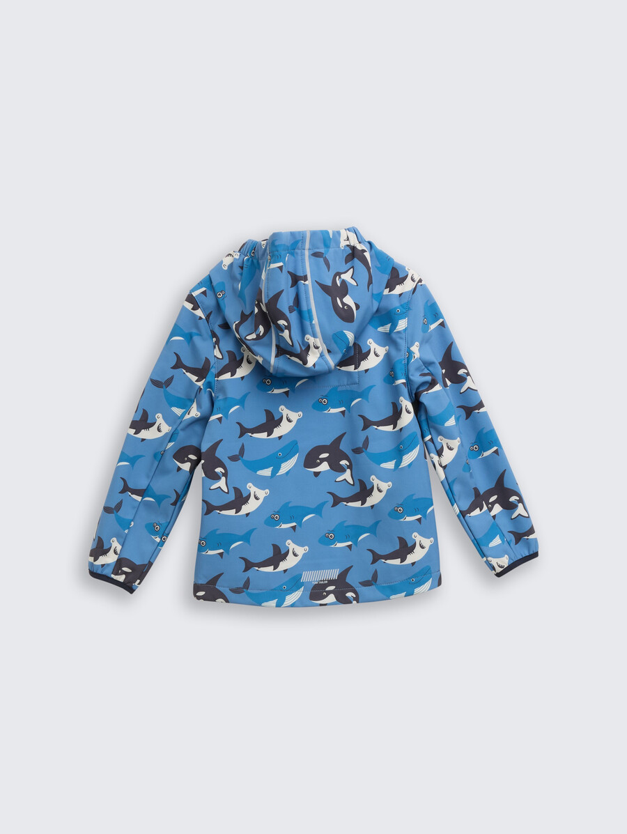 chaqueta softshell con estampado integral