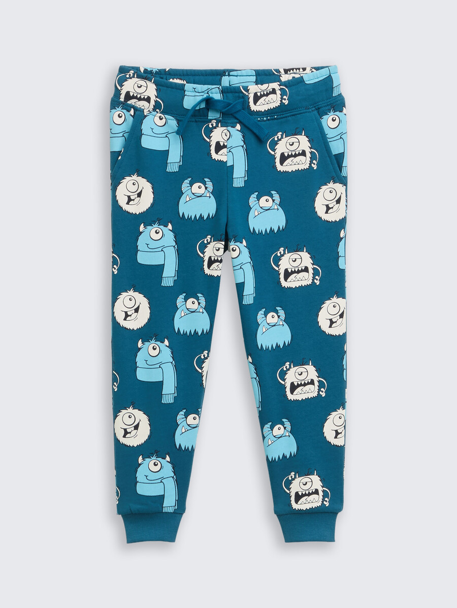 pantalón de jogging básico con estampado integral