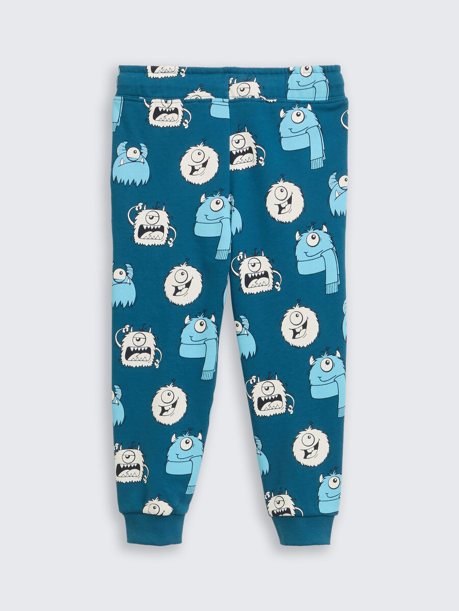 pantalón de jogging básico con estampado integral