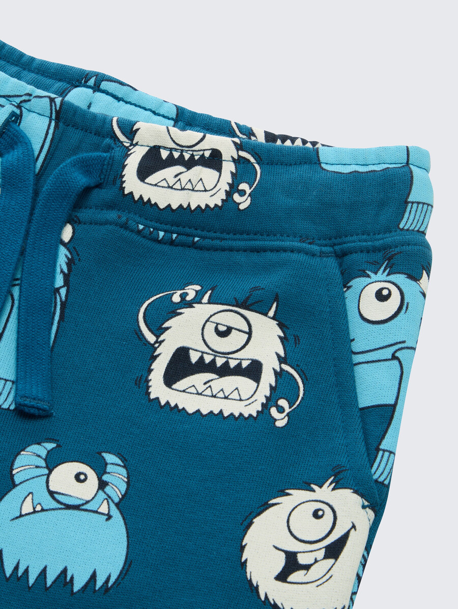 pantalón de jogging básico con estampado integral