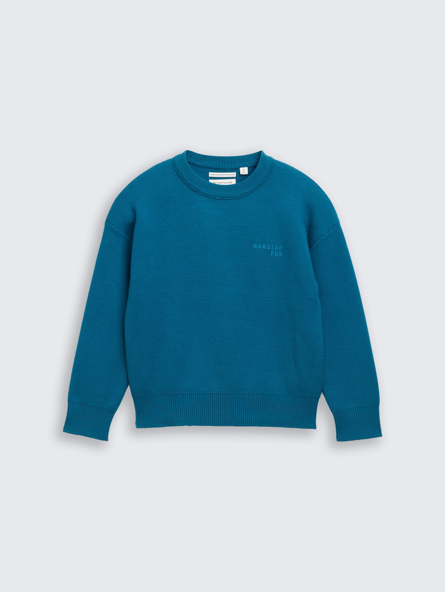 jersey de punto oversize con estampado