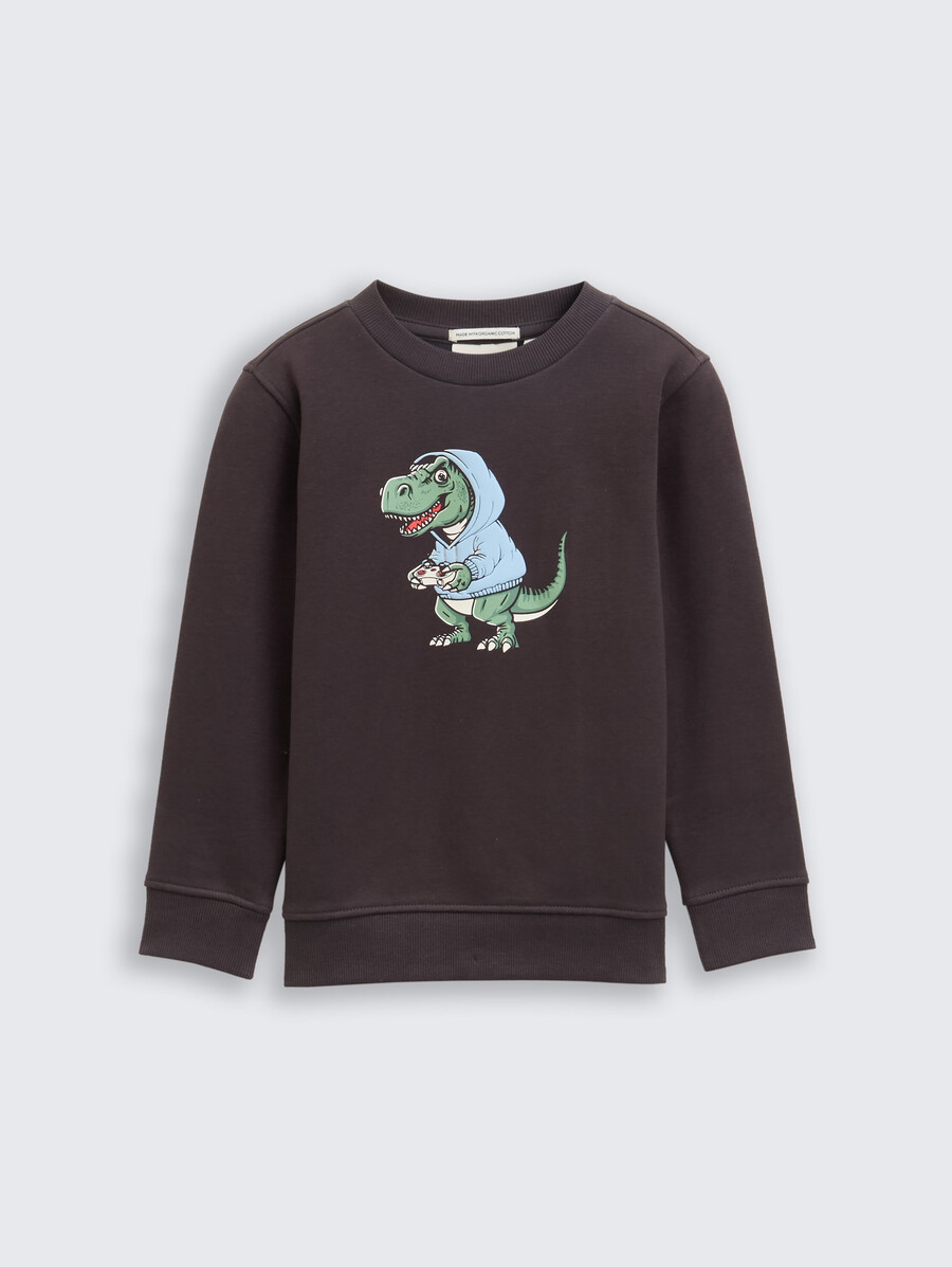 sudadera con estampado de motivos