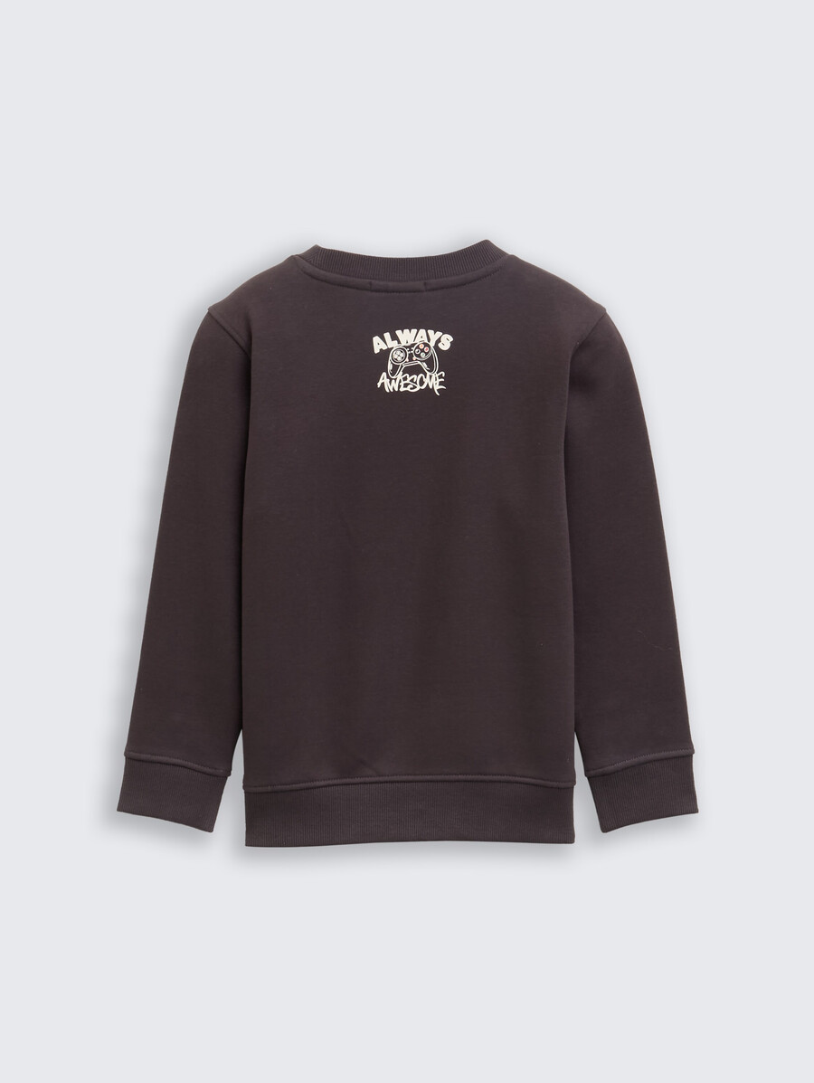 sudadera con estampado de motivos