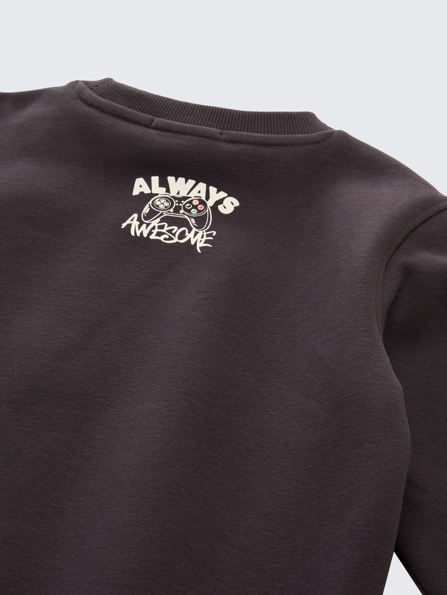 sudadera con estampado de motivos