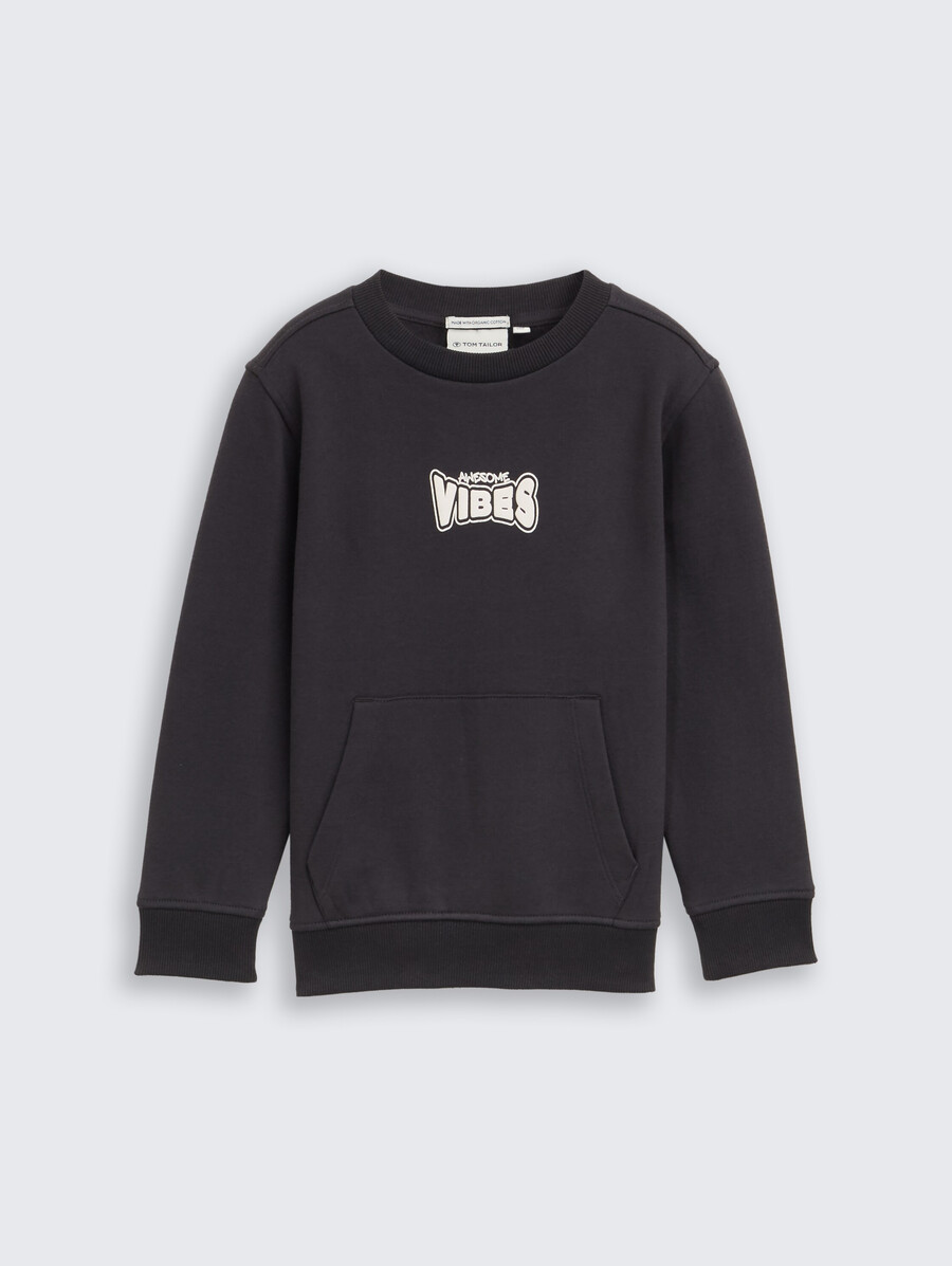 sudadera con estampado de motivos
