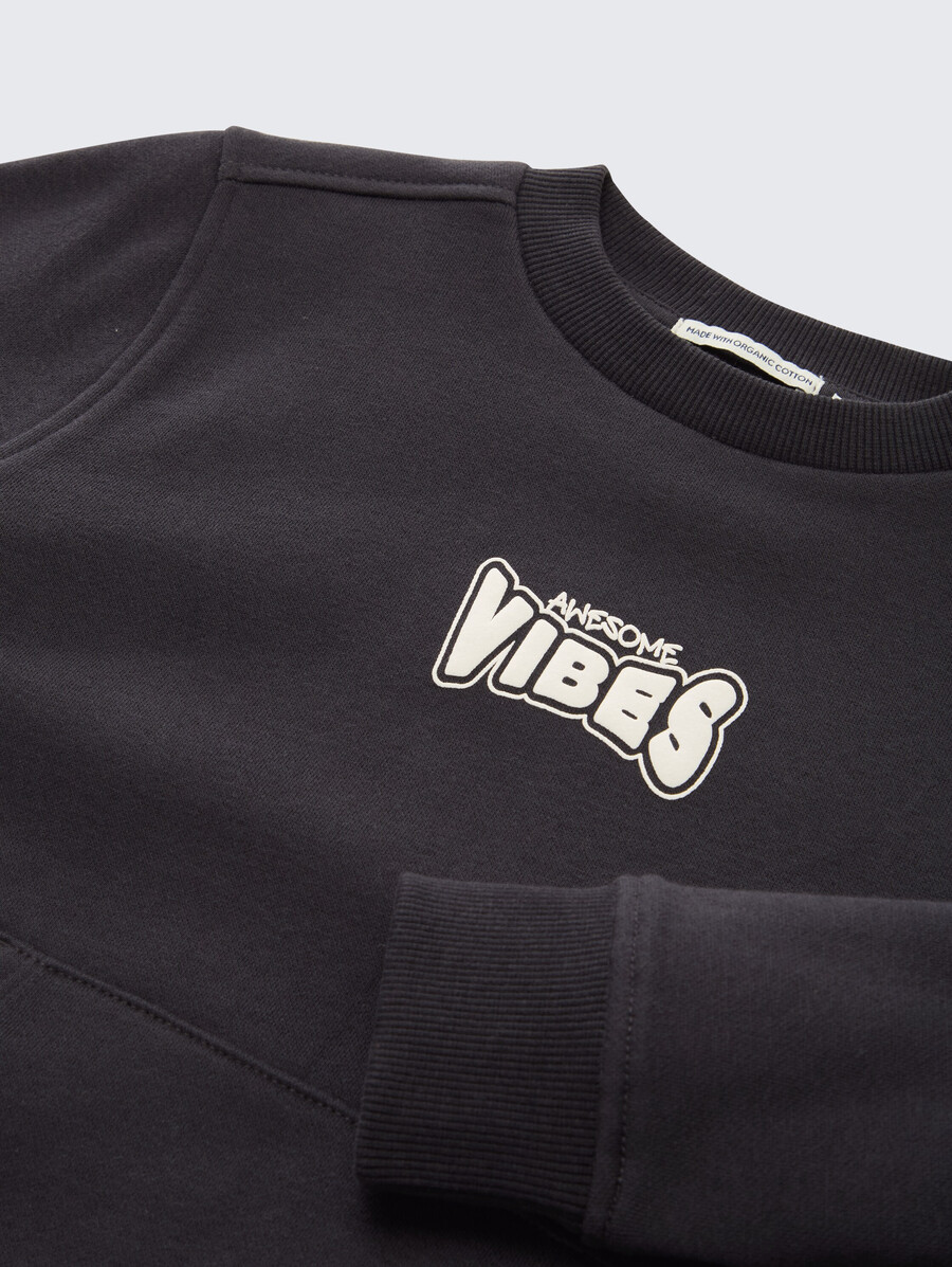 sudadera con estampado de motivos