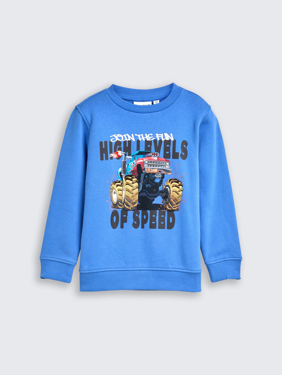 sudadera con estampado de motivos