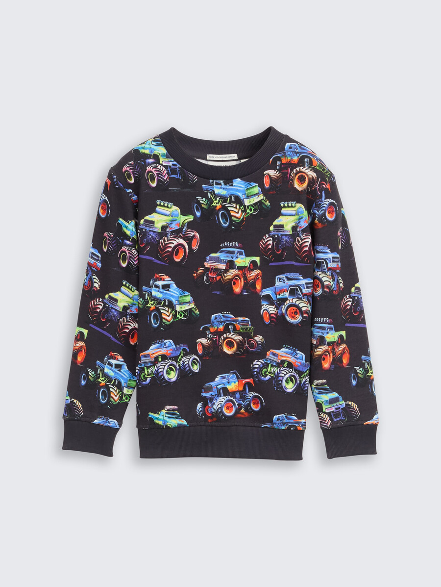 sudadera con estampado integral