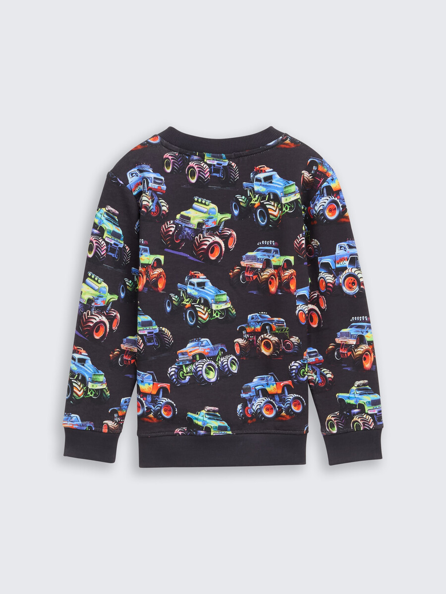 sudadera con estampado integral