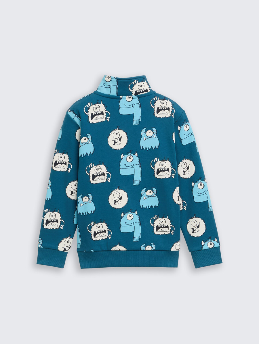 chaqueta sudadera con estampado integral