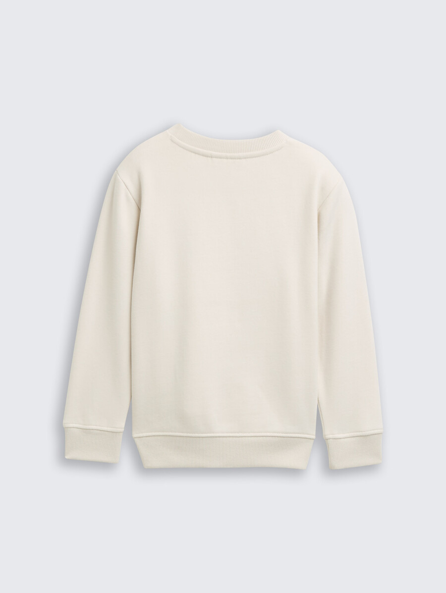 sudadera básica con estampado