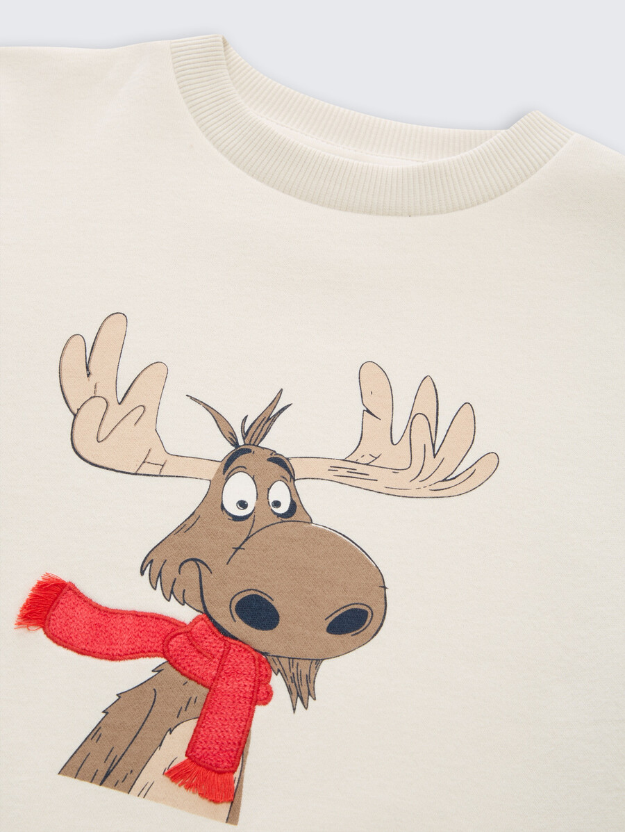 sudadera básica con estampado