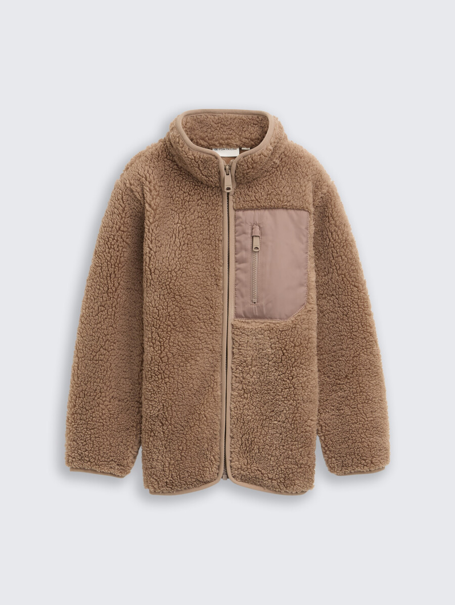 chaqueta sudadera de peluche con forro polar