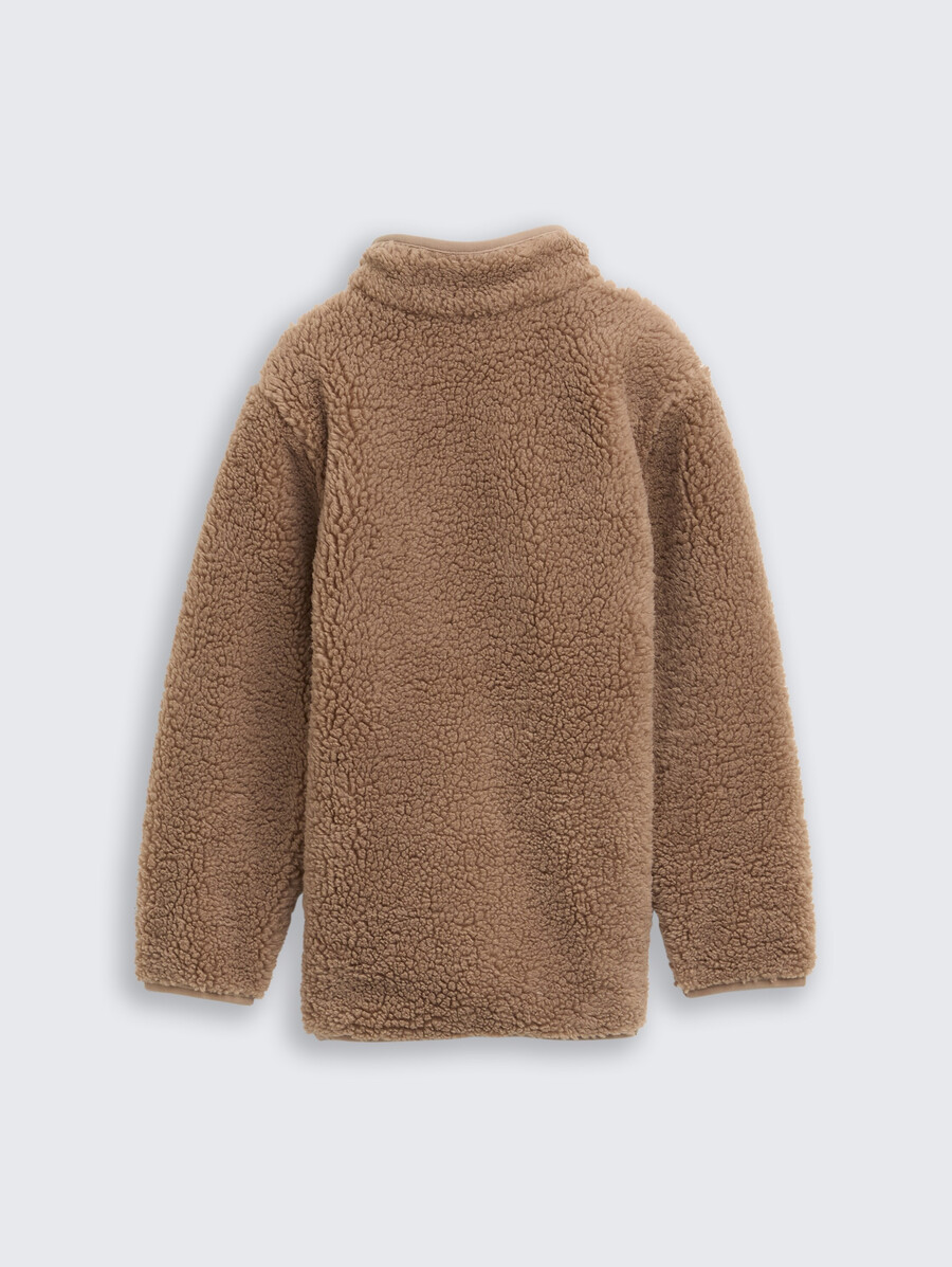chaqueta sudadera de peluche con forro polar