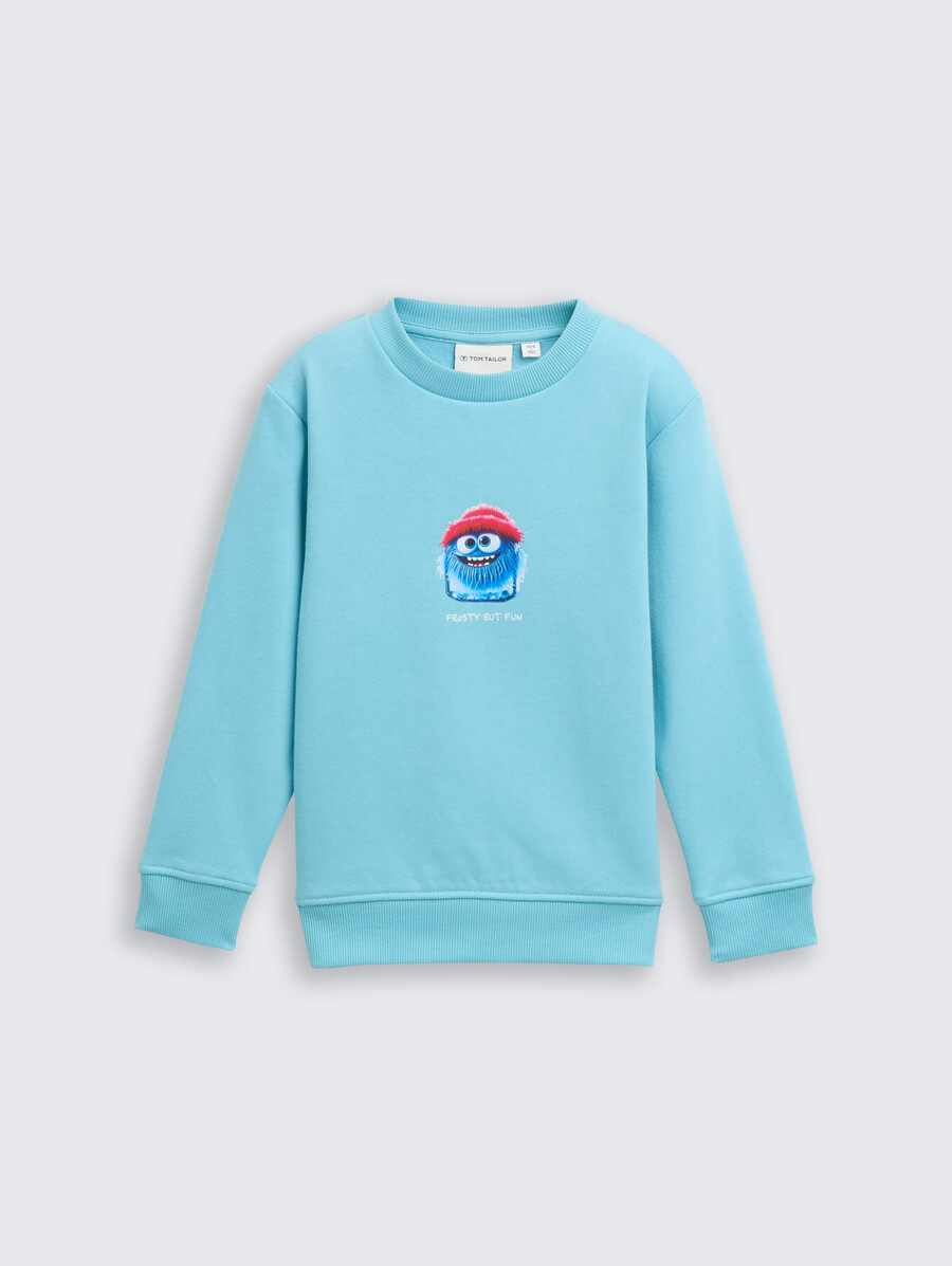 sudadera básica con estampado