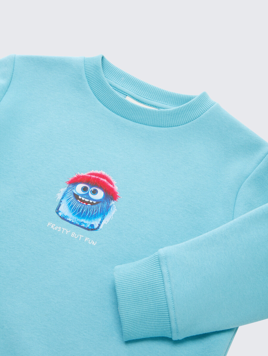 sudadera básica con estampado