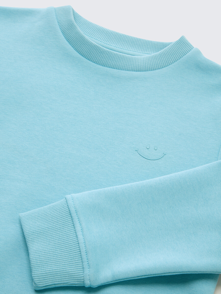 sudadera básica con estampado