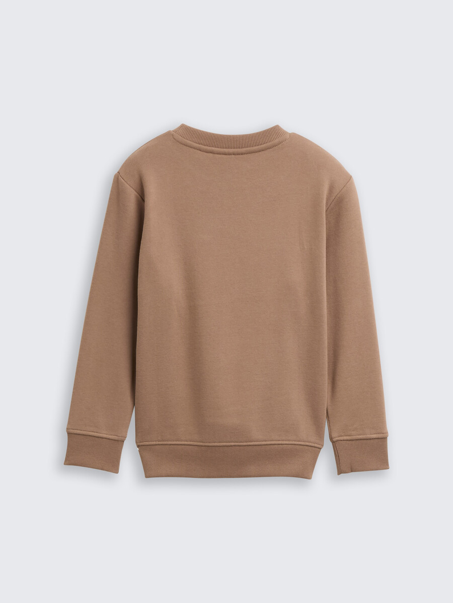 sudadera básica con estampado