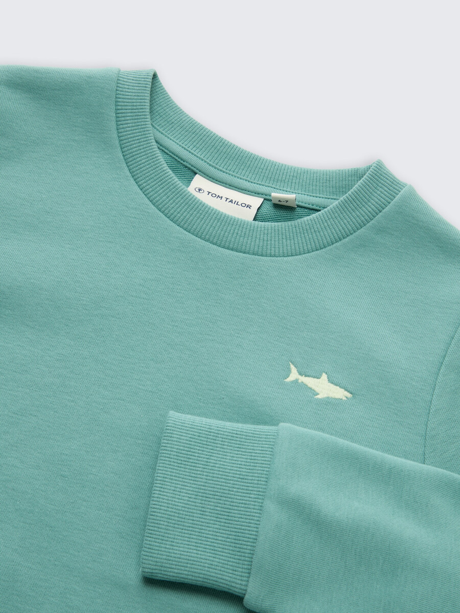 sudadera básica con estampado