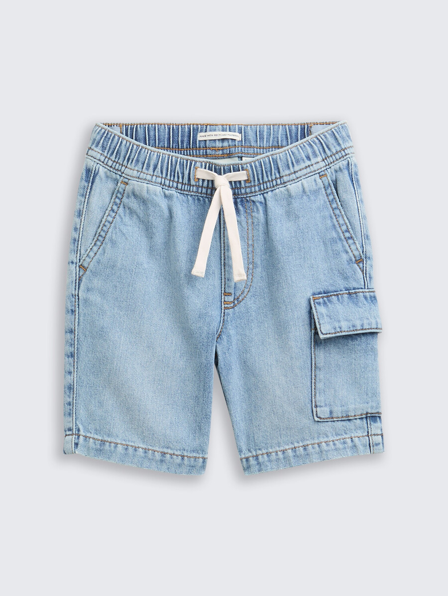 pantalones cortos de mezclilla con cordón