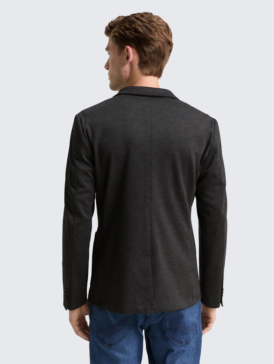 chaqueta de piqué de corte regular