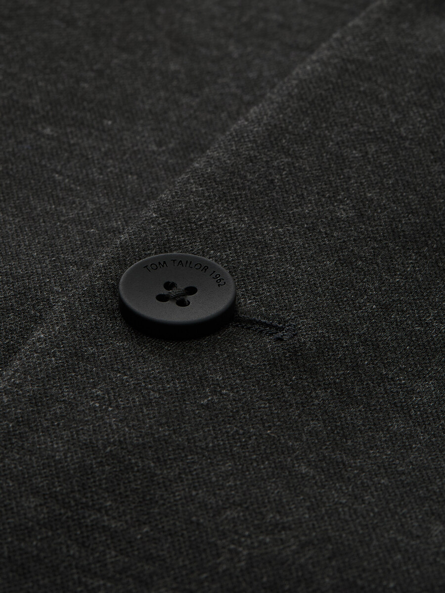 chaqueta de piqué de corte regular