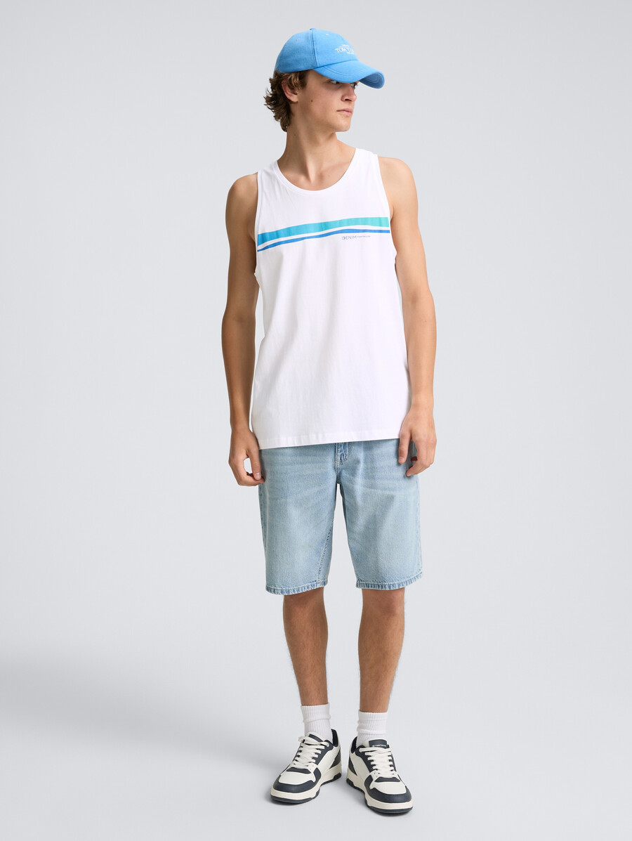 camiseta de tirantes con estampado