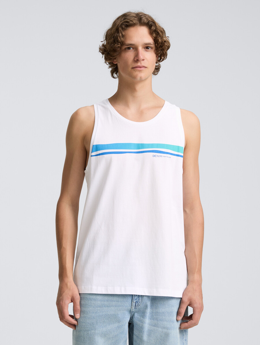 camiseta de tirantes con estampado
