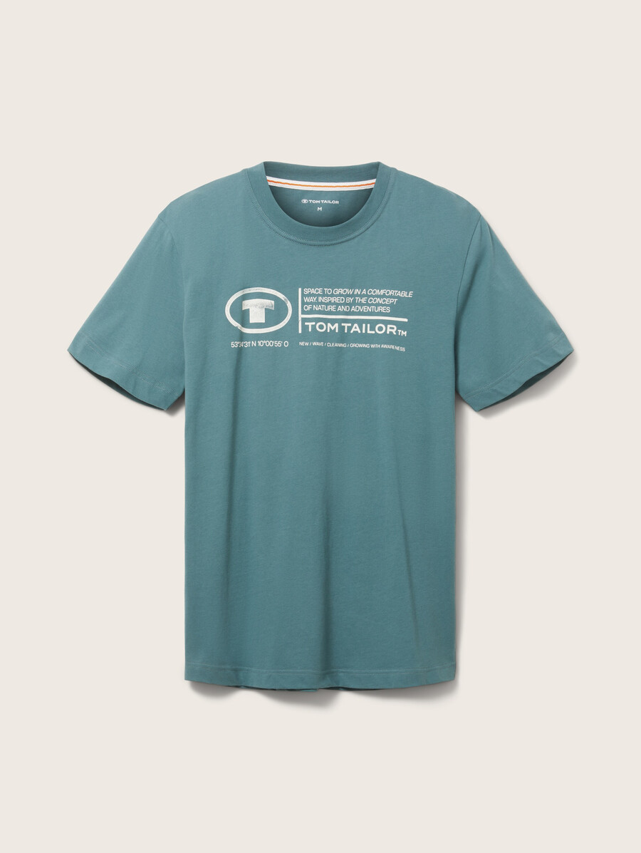 camiseta con estampado de logotipo