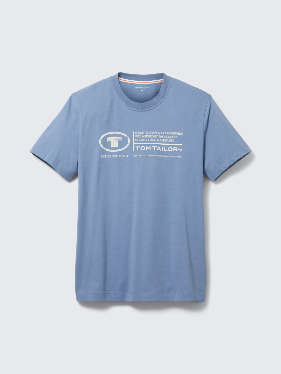 camiseta con estampado de logotipo