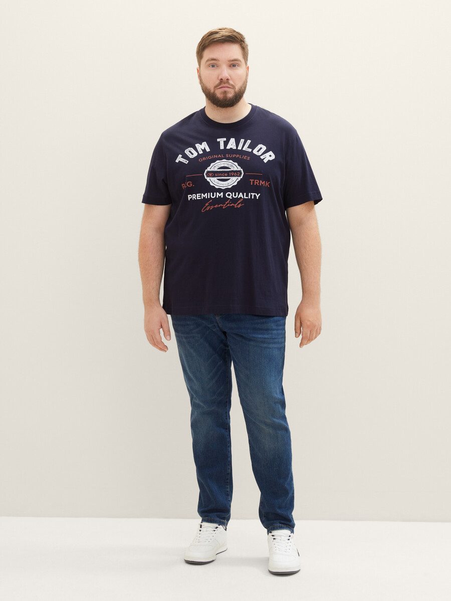 talla grande - camiseta con estampado de logotipo