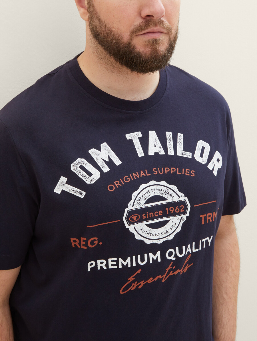 talla grande - camiseta con estampado de logotipo