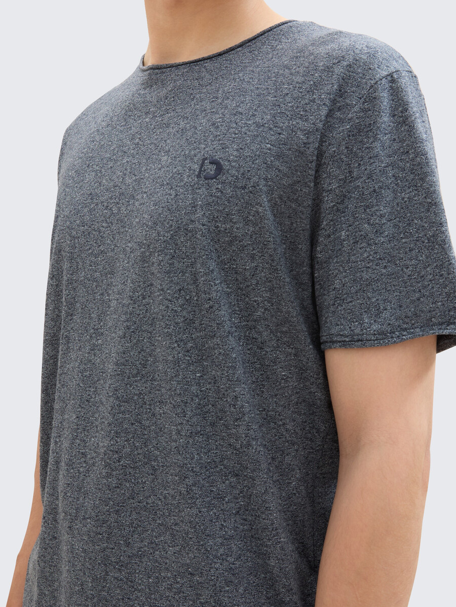 camiseta con look melange