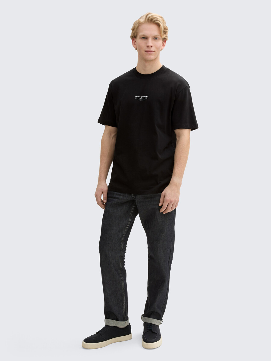 camiseta de algodón de corte relajado