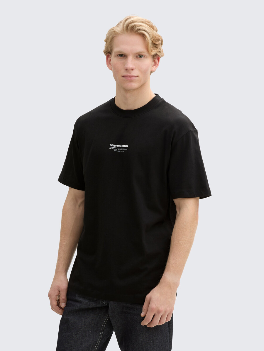 camiseta de algodón de corte relajado